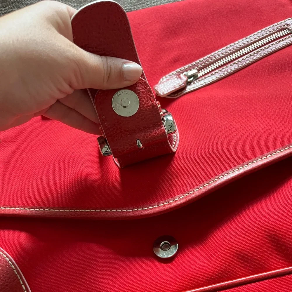 NWOT Isabella Fiore Red Diaper Bag - Picture 5 of 16